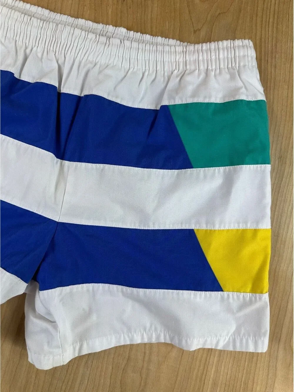 Vintage 70s Catalina swim trunks shorts 36 striped preppy colorful colorblock